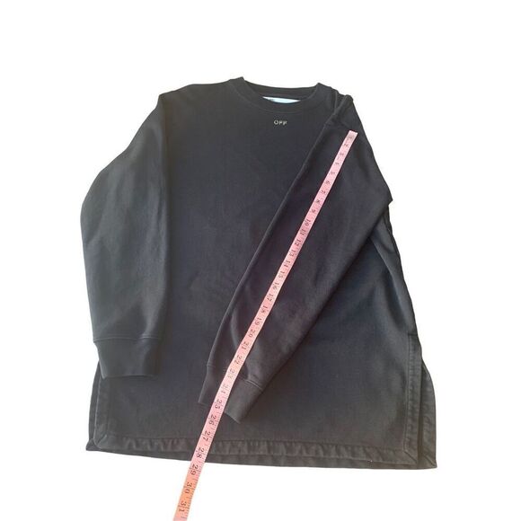 OFF-WHITE Rhinestone logo sweatshirt-style dress - Picture 14 of 16
